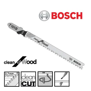 Bosch T101B 4" Wood Jigsaw lade (5) Pack