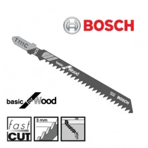 Bosch T111C 4" Wood Jigsaw Blade (5) Pack