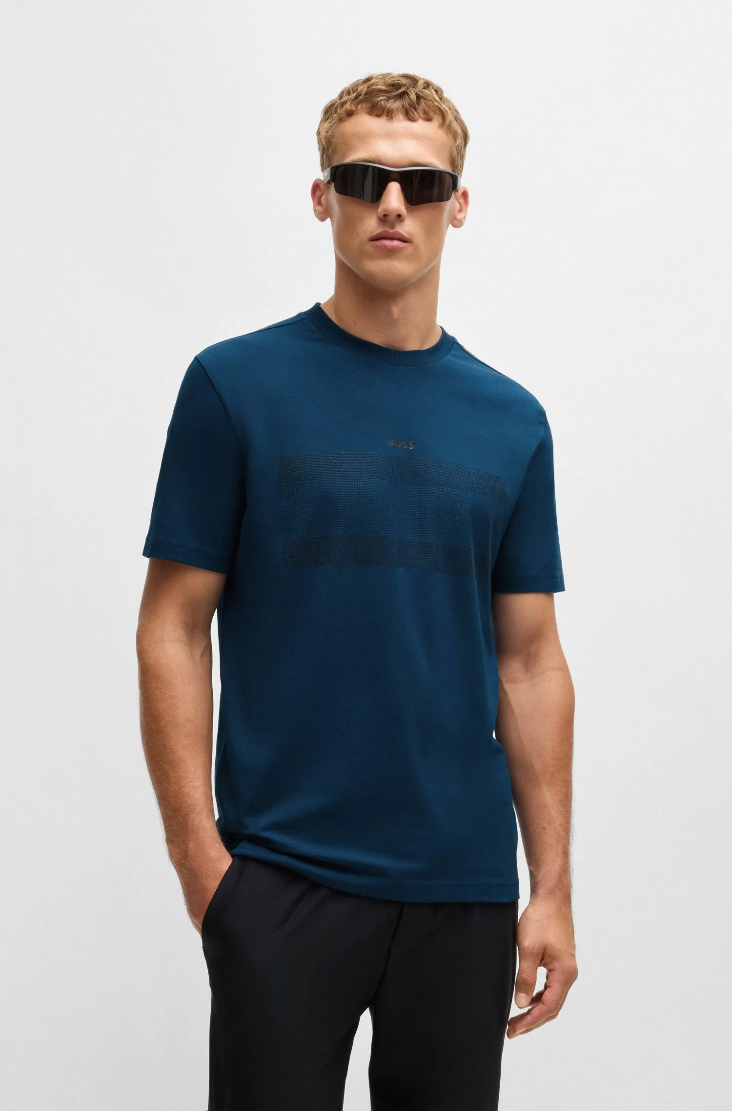 BOSS T-Shirts Regular Fit in Cotton Mix - TEE 3 10262779 01-50525224