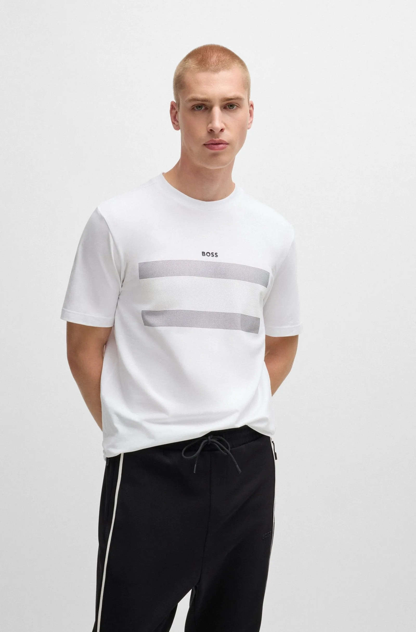 BOSS T-Shirts Regular Fit in Cotton Mix - TEE 3 10262779 01-50525224