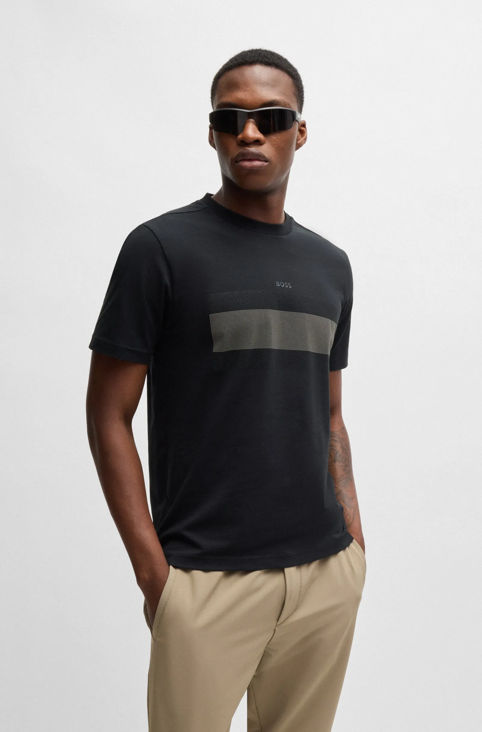 BOSS T-Shirts Regular Fit in Cotton Mix - TEE 3 10262779 01-50525224