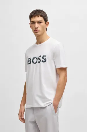 BOSS T-Shirts Regular Fit in Cotton Mix - TEE LOGO 10194355 01-50535273