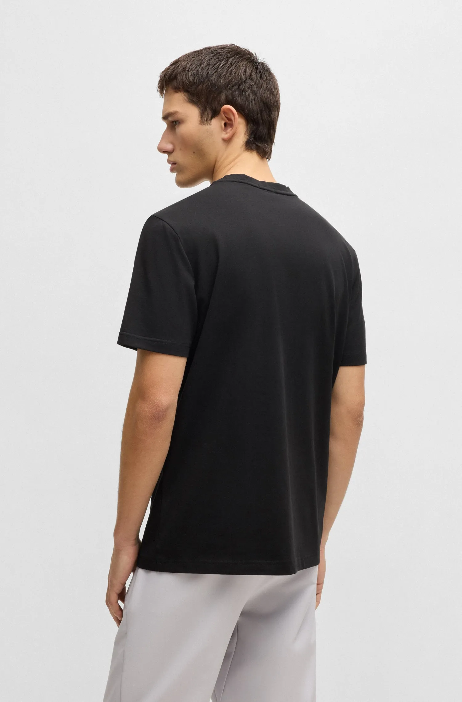 BOSS T-Shirts Regular Fit in Cotton Mix - TEE LOGO 10194355 01-50535273
