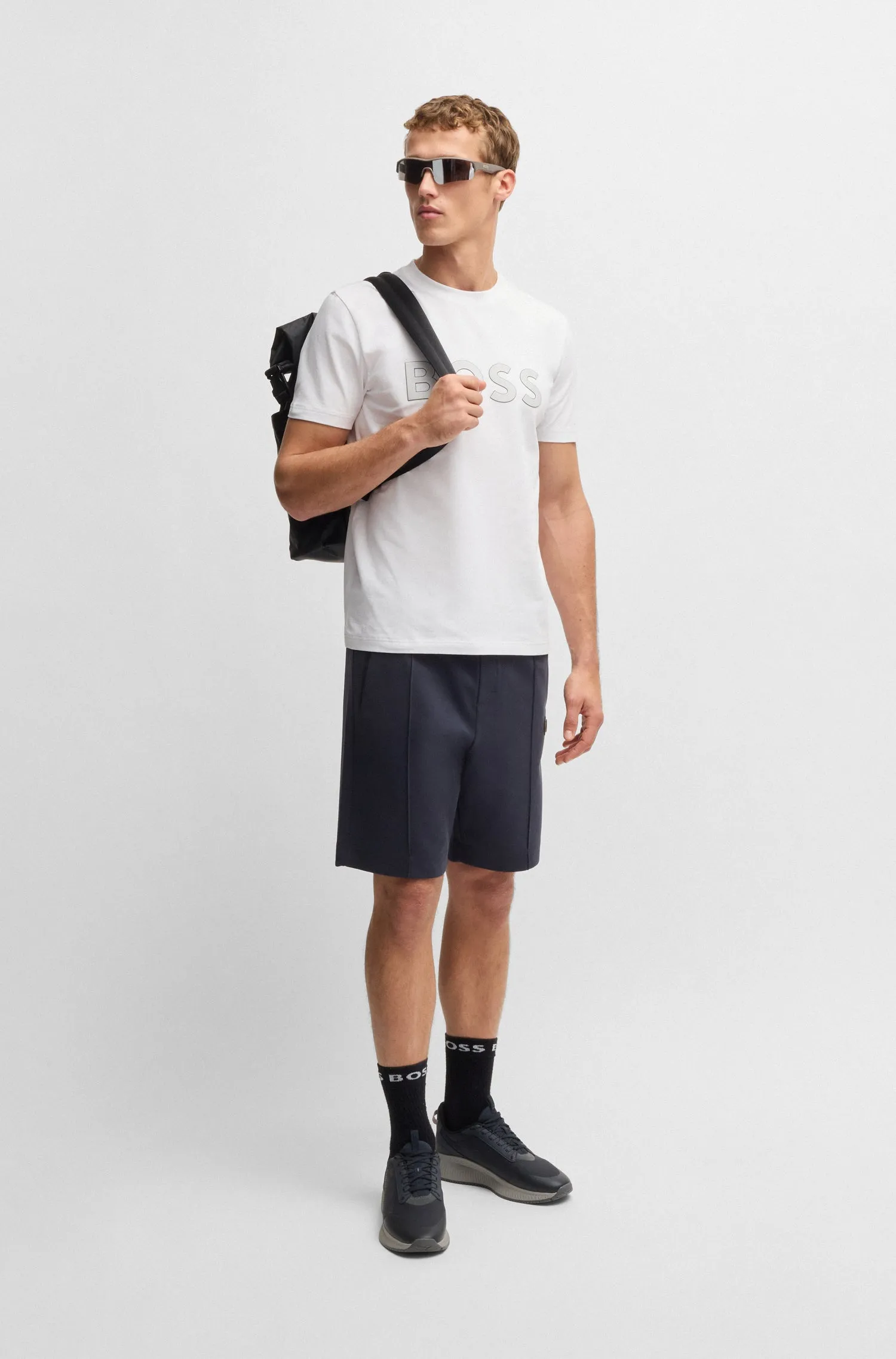 BOSS T-Shirts Regular Fit in Cotton Mix - TEE TL LOGO 10268875 01-50535170