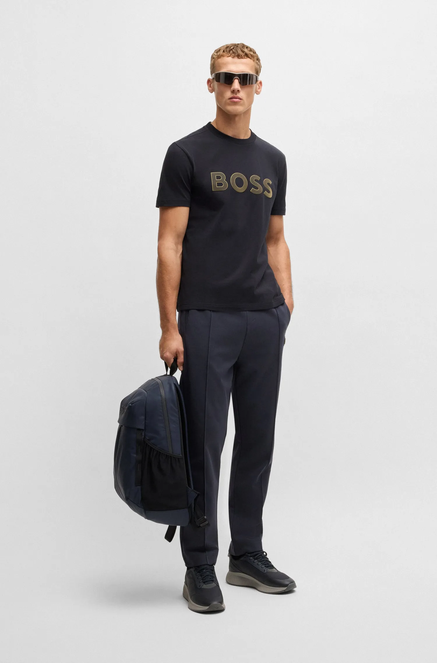 BOSS T-Shirts Regular Fit in Cotton Mix - TEE TL LOGO 10268875 01-50535170