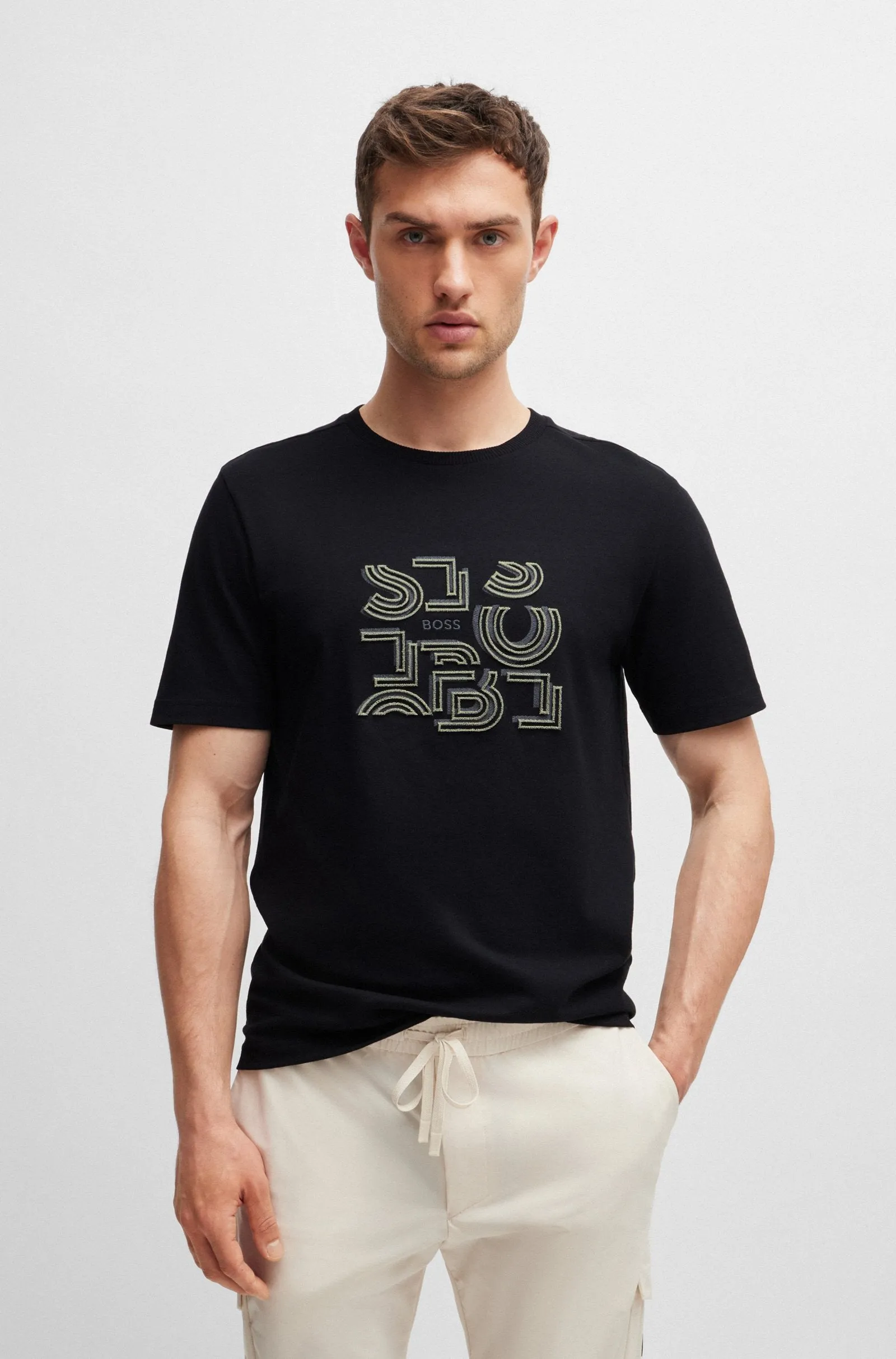BOSS T-Shirts Regular Fit in Cotton - TEE 4 10247529 01-50519350