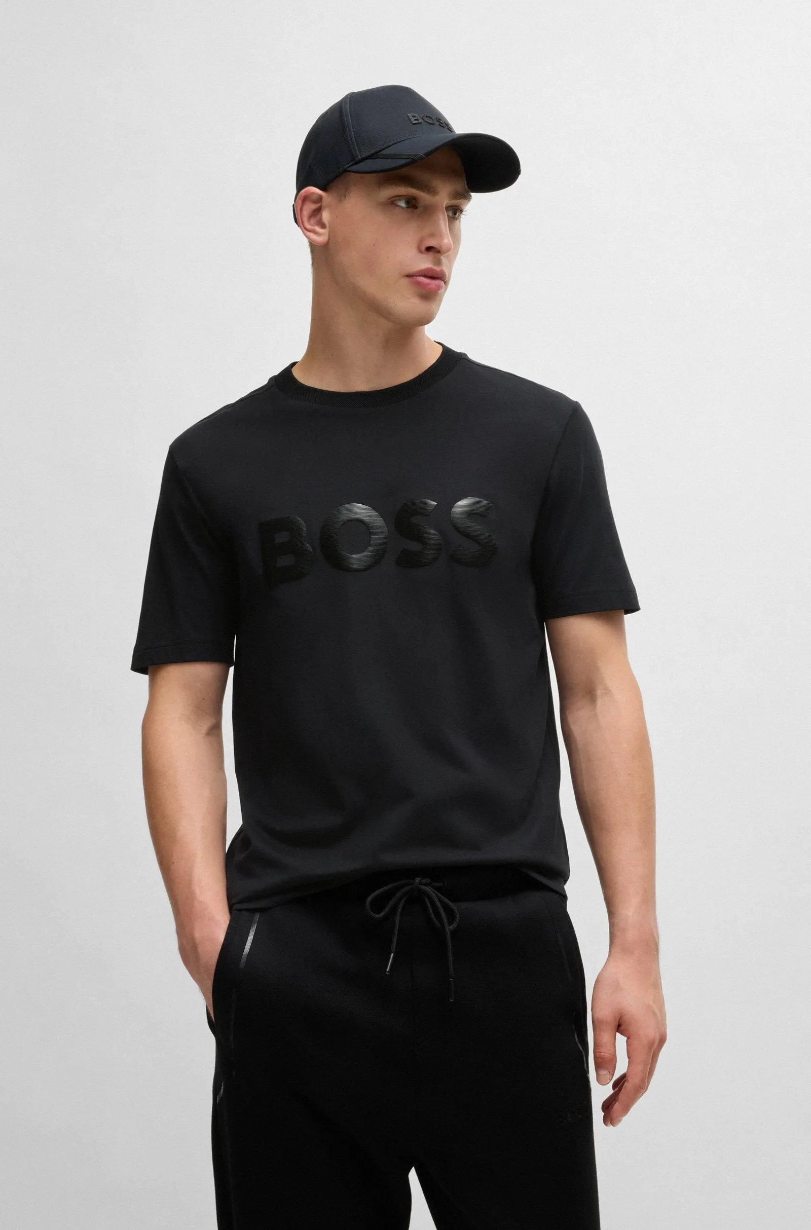 BOSS T-Shirts Regular Fit in Cotton - TEE MIRROR 2 10236129 01-50525087