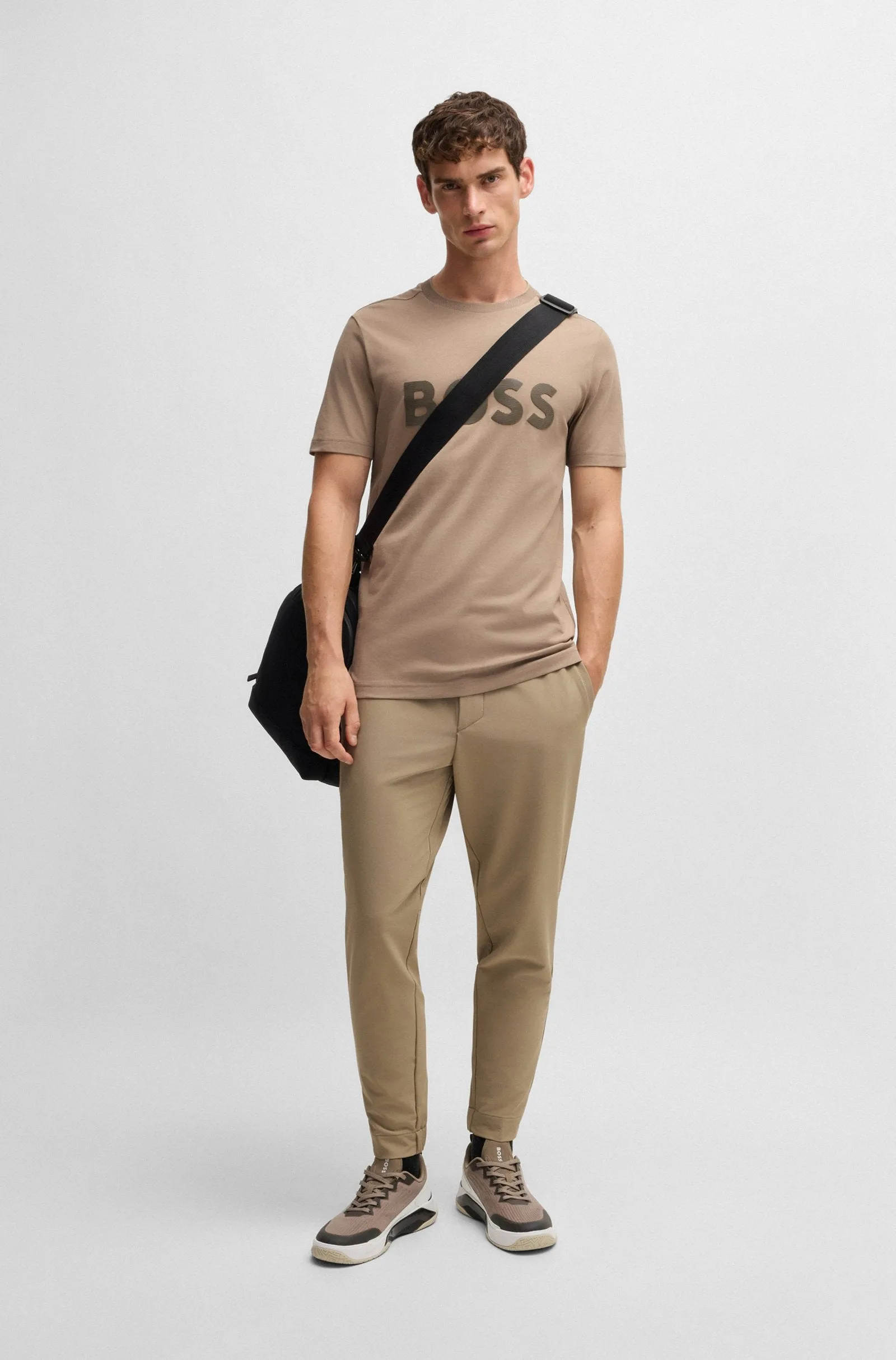 BOSS T-Shirts Regular Fit in Cotton - TEE MIRROR 2 10236129 01-50525087