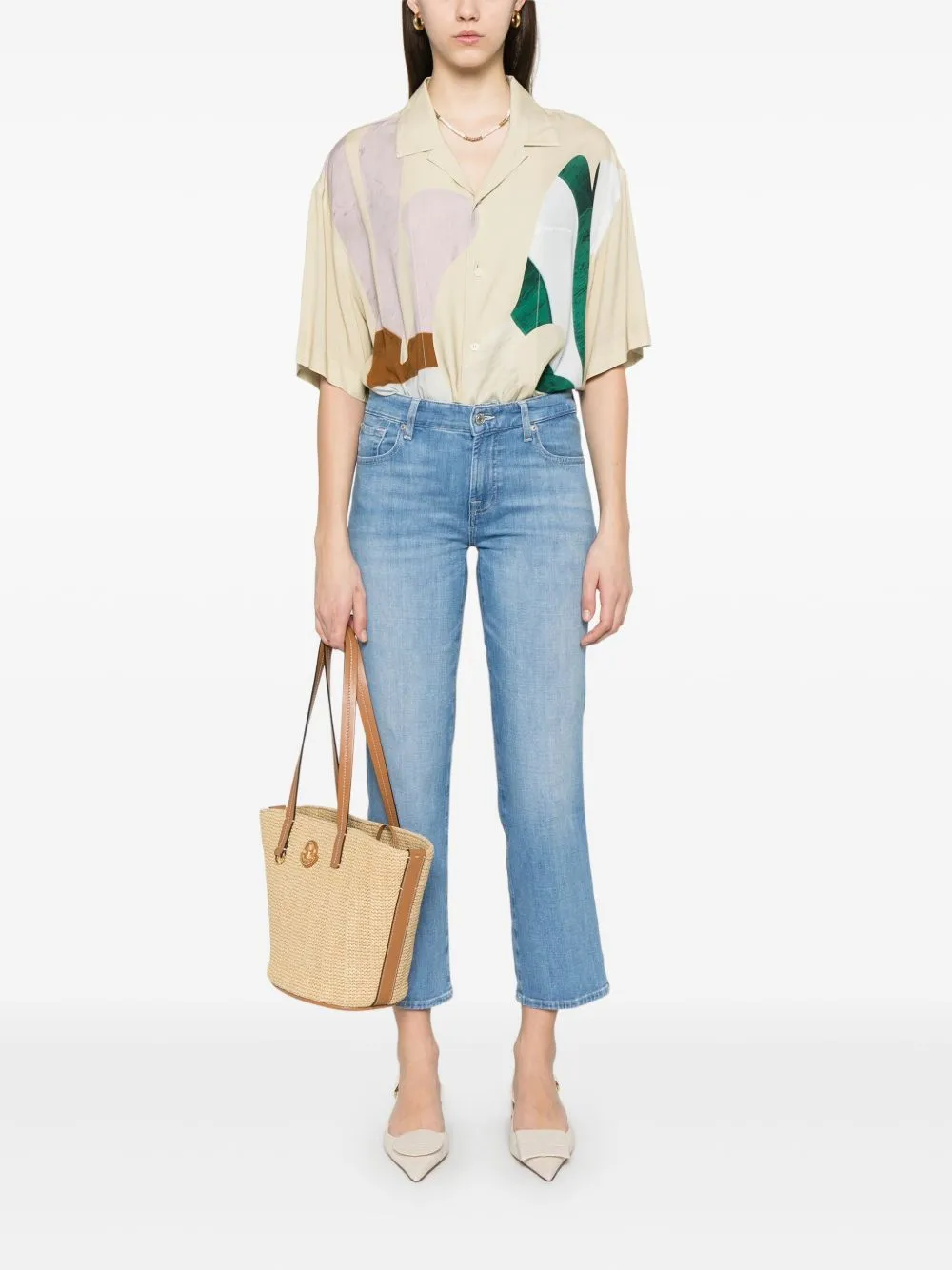 Calie straighnt cropped jeans