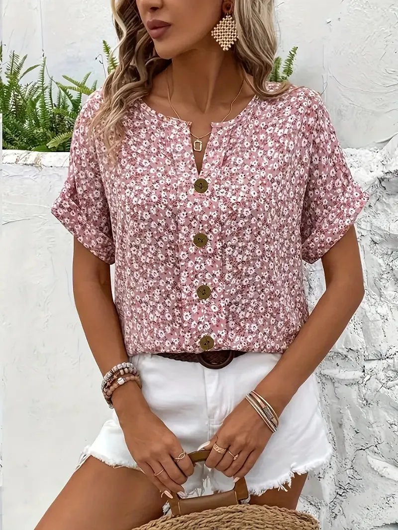 Candice - Elegant, Light Floral Blouse