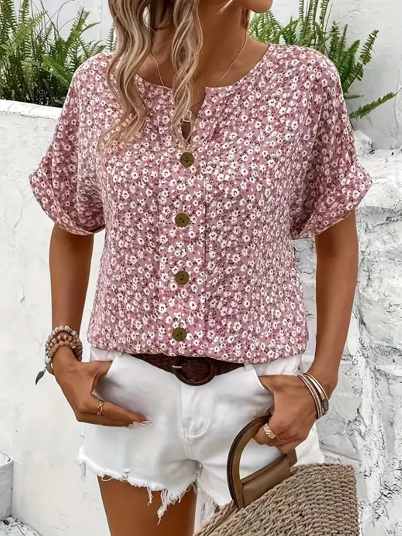 Candice - Elegant, Light Floral Blouse