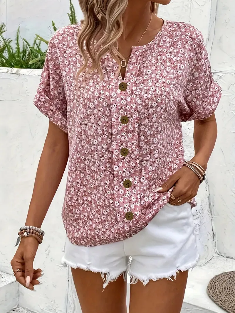 Candice - Elegant, Light Floral Blouse
