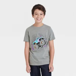 Cat & Jack Boys' Monster Truck Graphic Short Sleeve T-Shirt