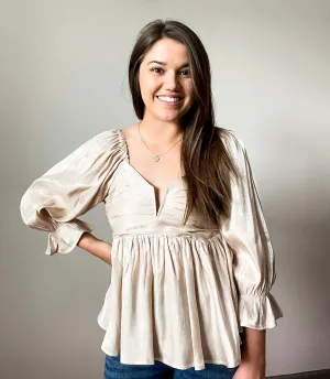 Champagne Shimmer Top