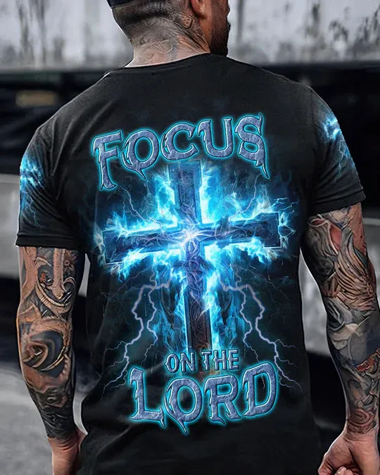 Christianartbag 3D T-Shirt For Men, Focus On The Lord Men's All Over Print Shirt, Christian T-Shirt, Christian 3D T-Shirt, Unisex T-Shirt.
