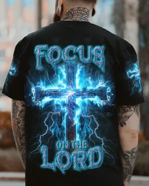 Christianartbag 3D T-Shirt For Men, Focus On The Lord Men's All Over Print Shirt, Christian T-Shirt, Christian 3D T-Shirt, Unisex T-Shirt.