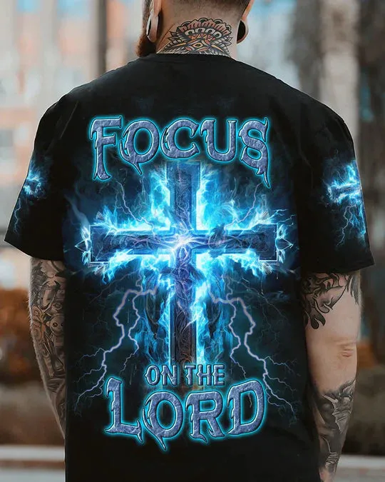 Christianartbag 3D T-Shirt For Men, Focus On The Lord Men's All Over Print Shirt, Christian T-Shirt, Christian 3D T-Shirt, Unisex T-Shirt.
