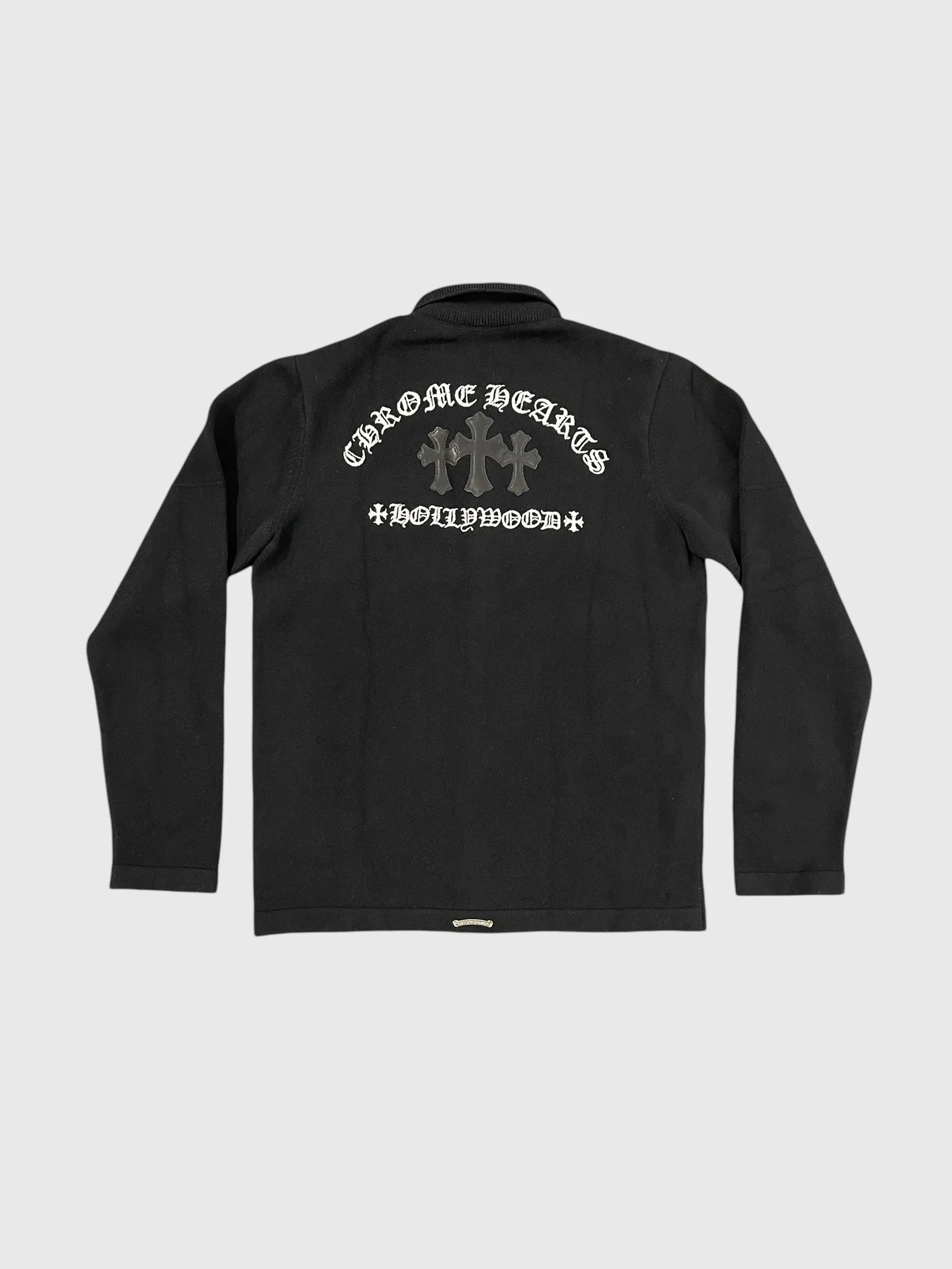 Chrome Hearts Sail'n Cross Patch Cashmere Cardigan