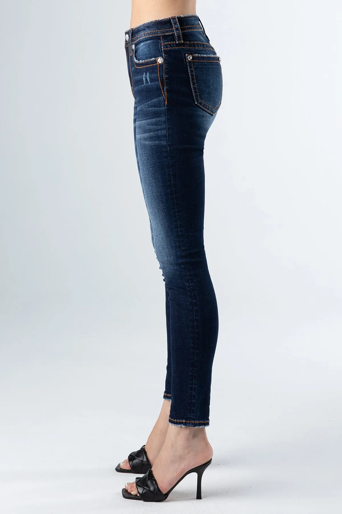 Classic Dark Wash Skinny Jeans