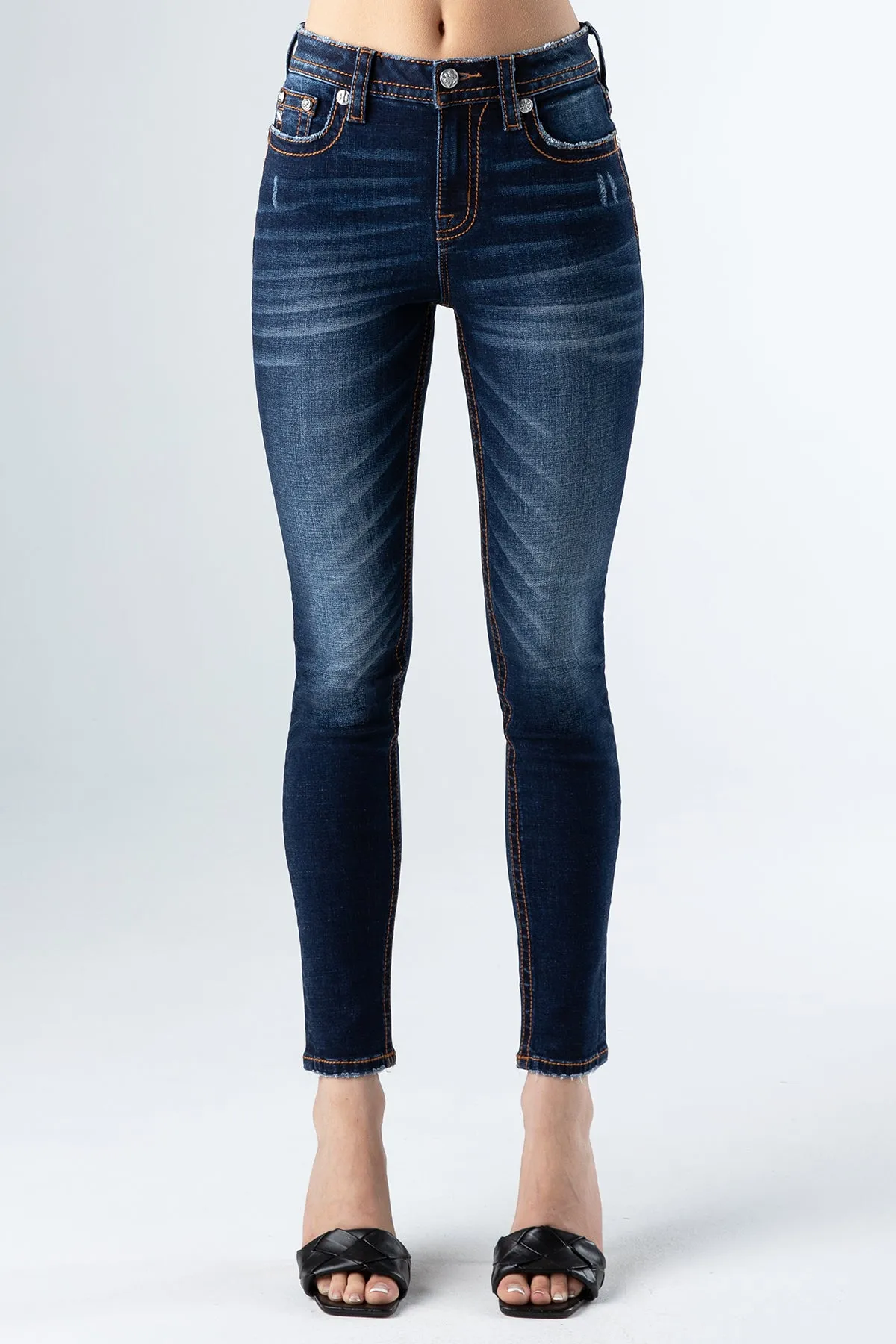 Classic Dark Wash Skinny Jeans
