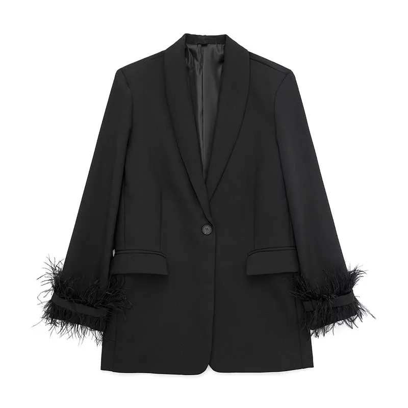 Cora Feather Blazer