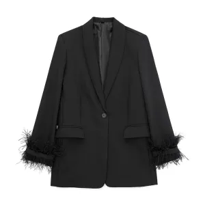 Cora Feather Blazer