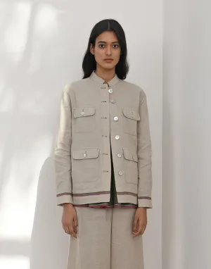 Cori handloom shirt jacket