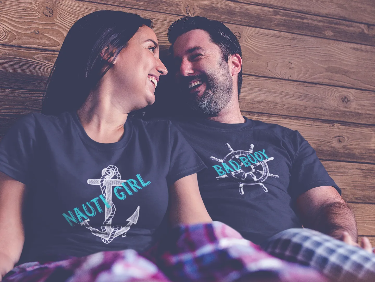 Couples Cruise Shirts Nauty Girl Bad Bouy Funny Pun Couple Shirts