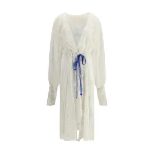 Crocheted design Long Jacket