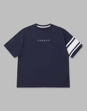 CRONOS BRASSARD OVERSIZE T-SHIRTS【NAVY】
