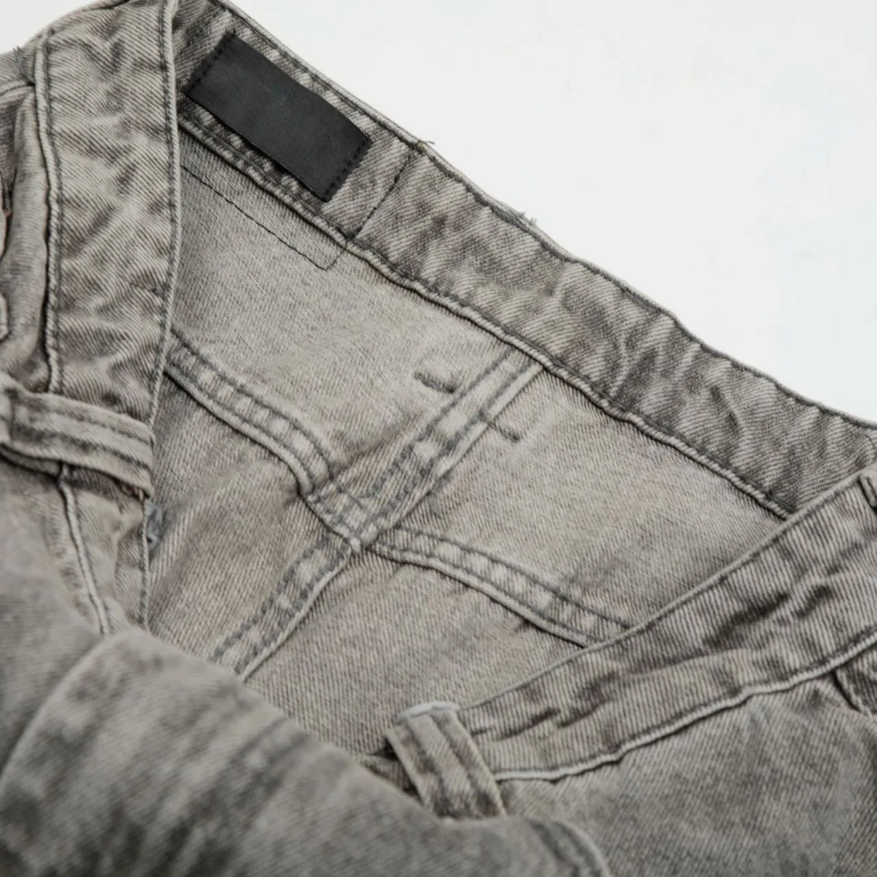 Dark Grey Celestial Drip Architectural Denim
