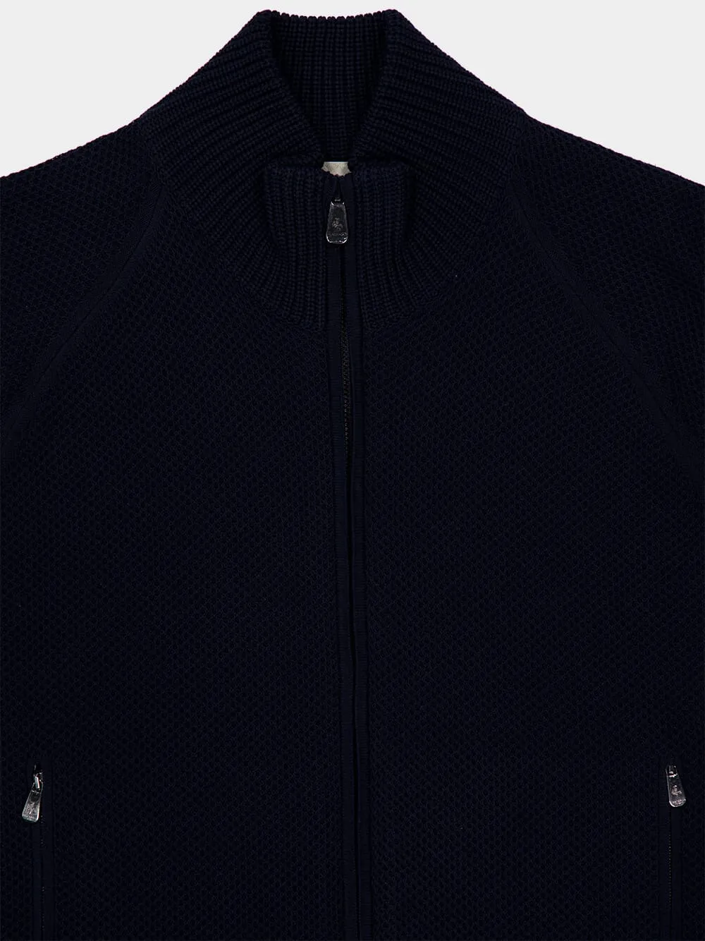 Dark Navy Cotton Bomber Jacket
