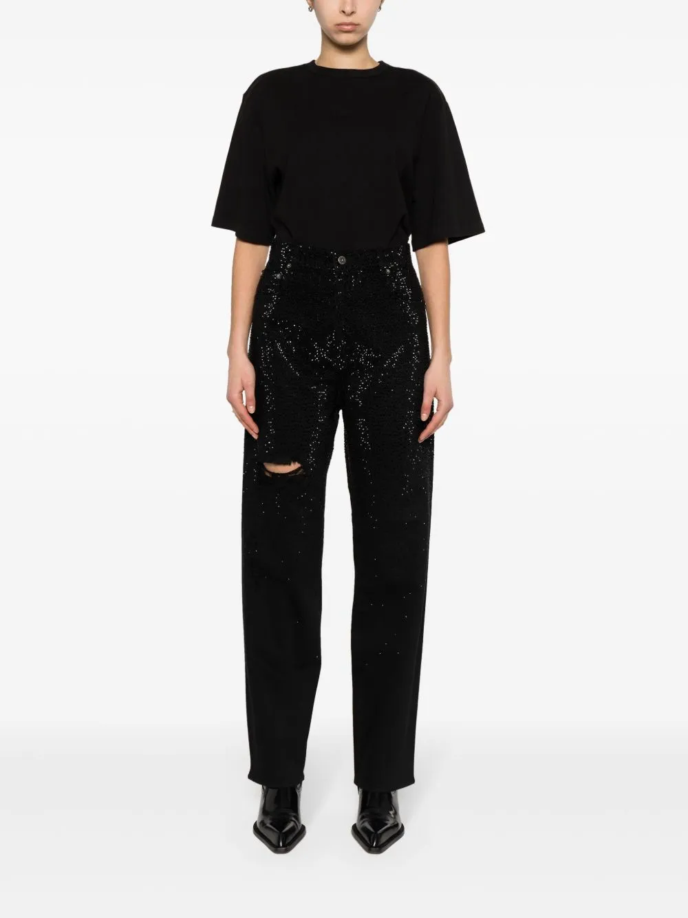 Denim cotton jeans