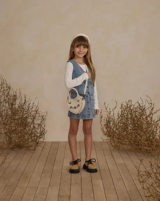 DENVER MINI SKIRT || LIGHT WASHED DENIM | Rylee   Cru