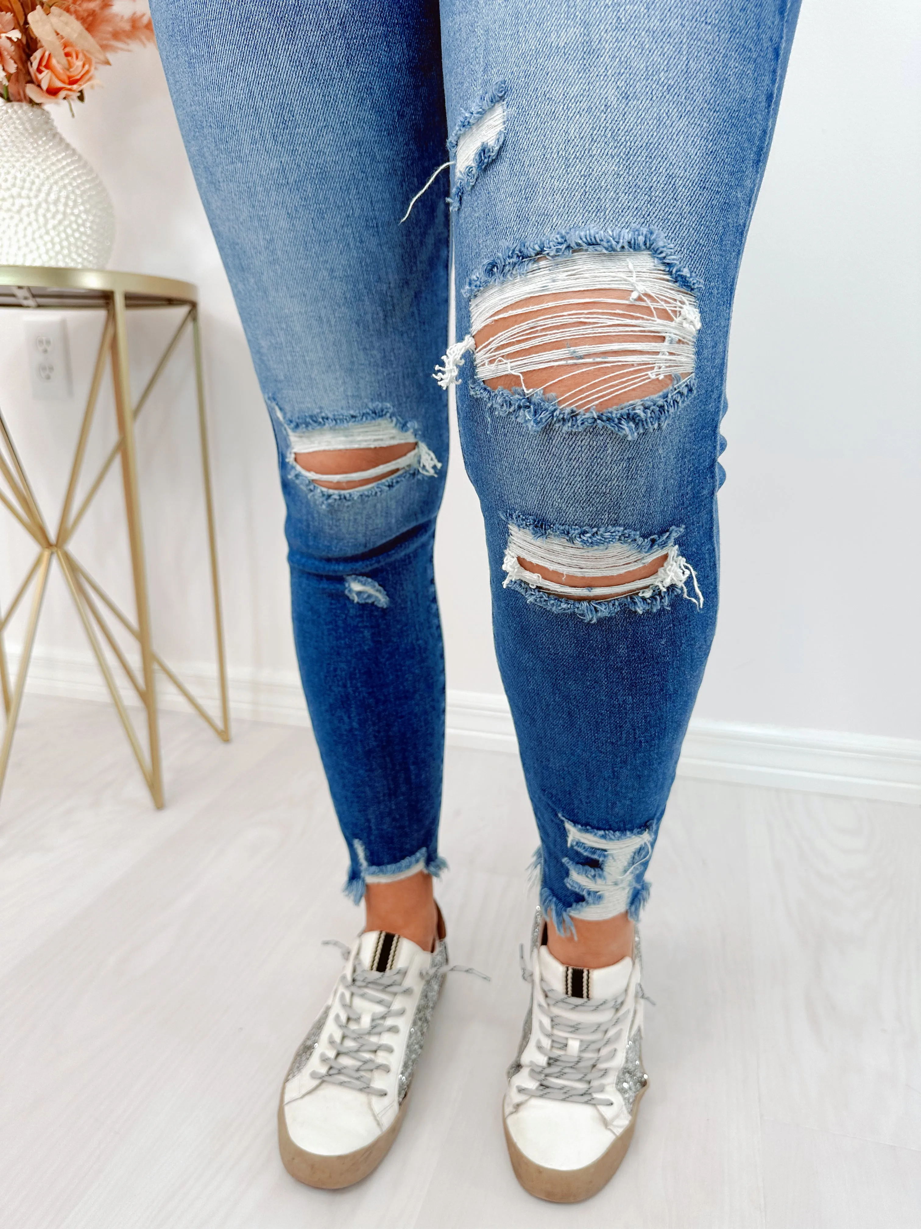Denzel Distressed Skinny Jeans
