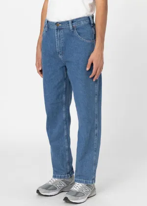 Dickies Mens Garyville Denim Jeans Classic Blue