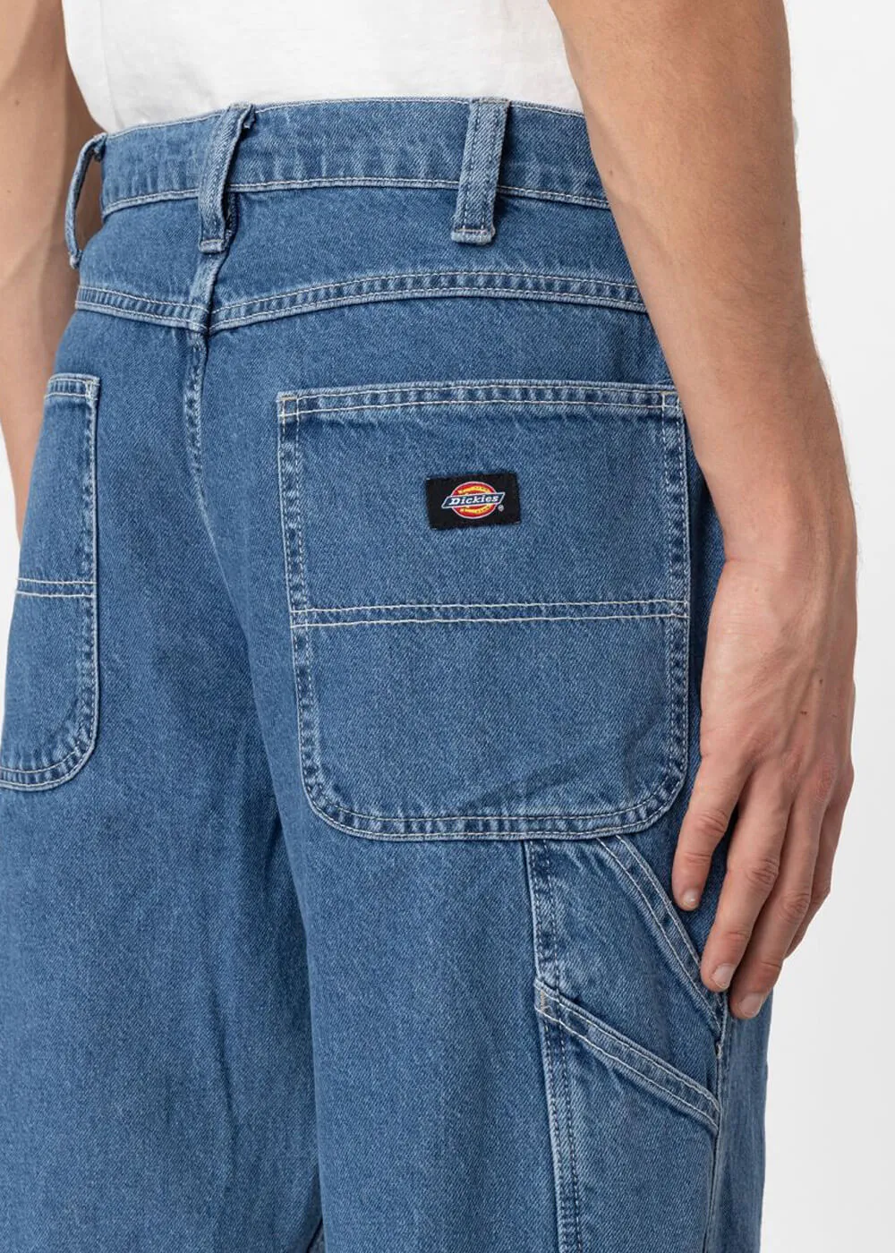 Dickies Mens Garyville Denim Jeans Classic Blue