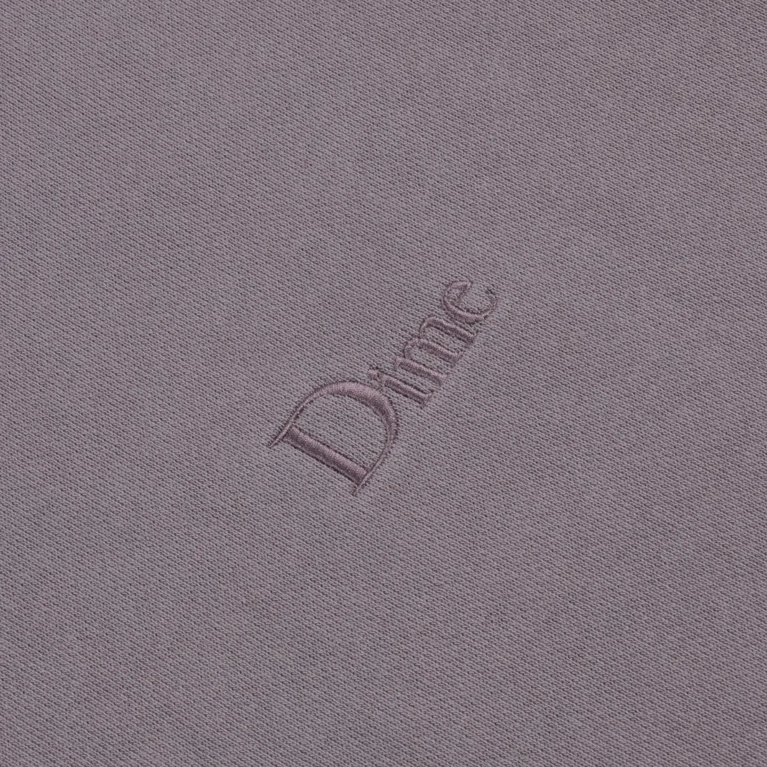 Dime MTL Classic Small Logo Hoodie | Plum Grey