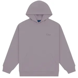Dime MTL Classic Small Logo Hoodie | Plum Grey