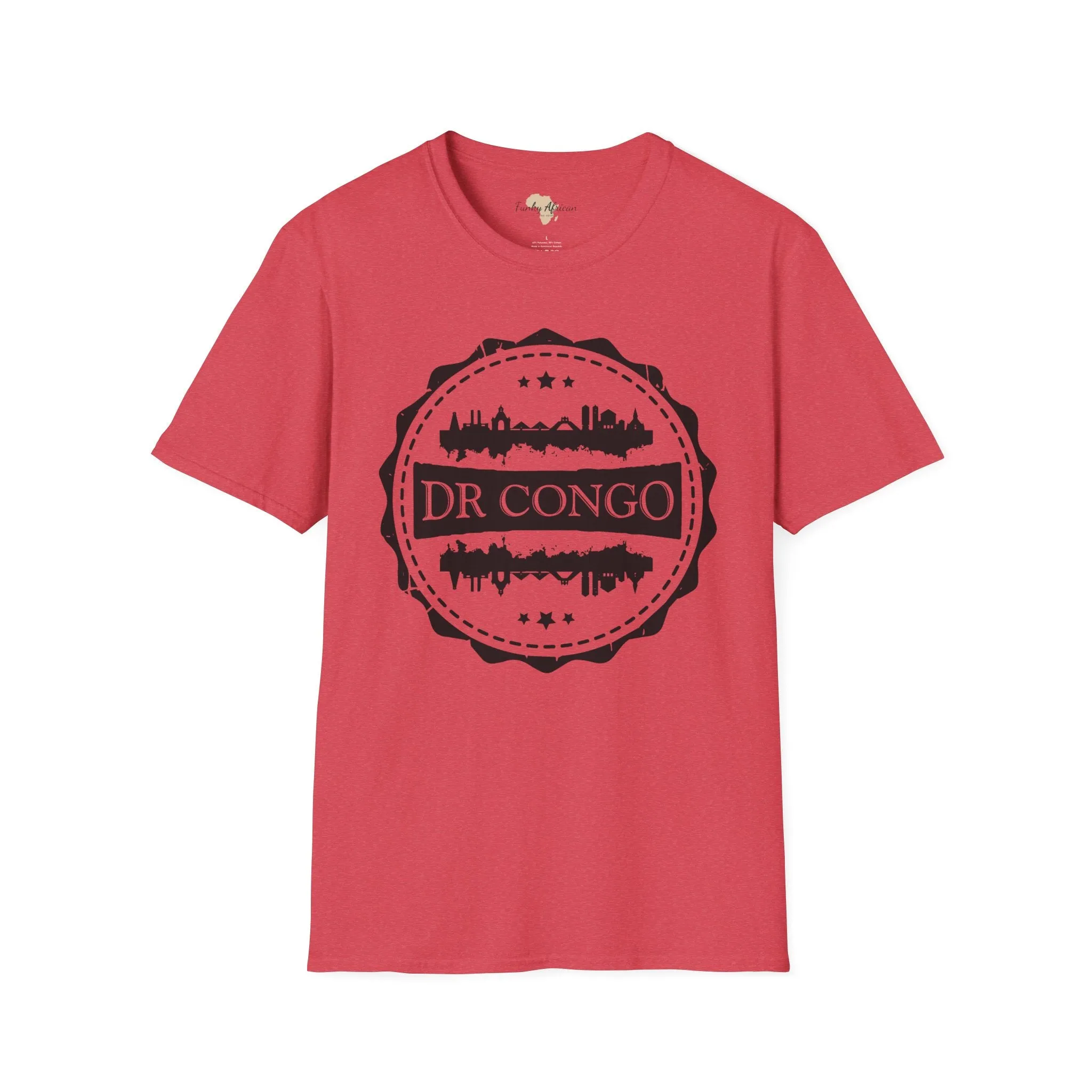 DR Congo Stamp unisex tee