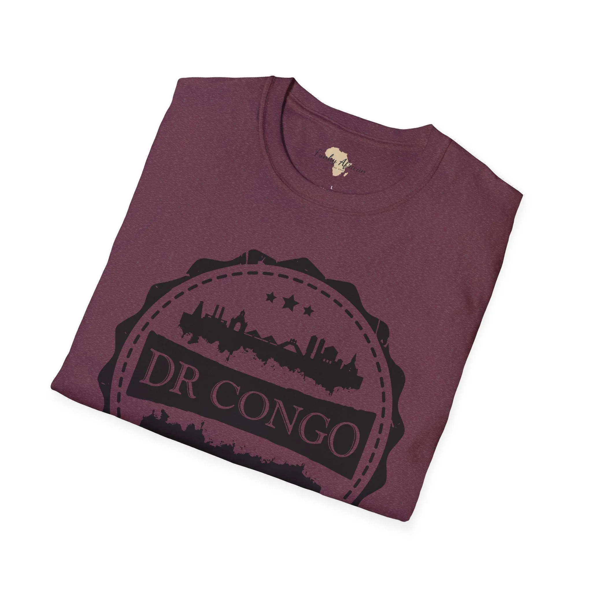 DR Congo Stamp unisex tee