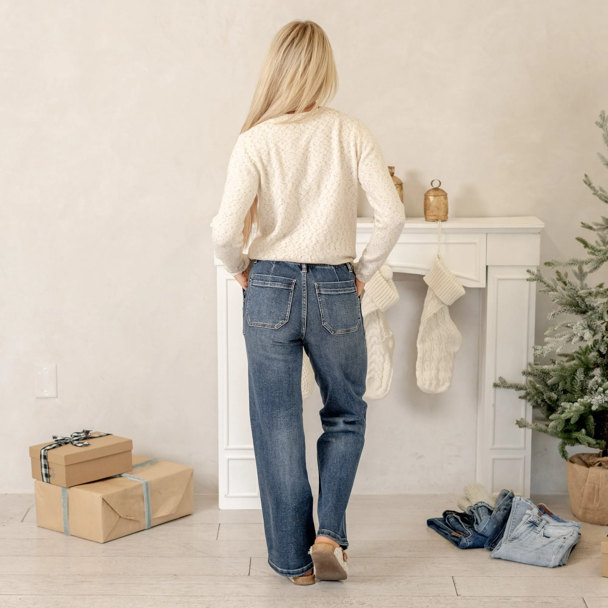 Drawstring High Rise Wide Leg Regular & Plus Sizes