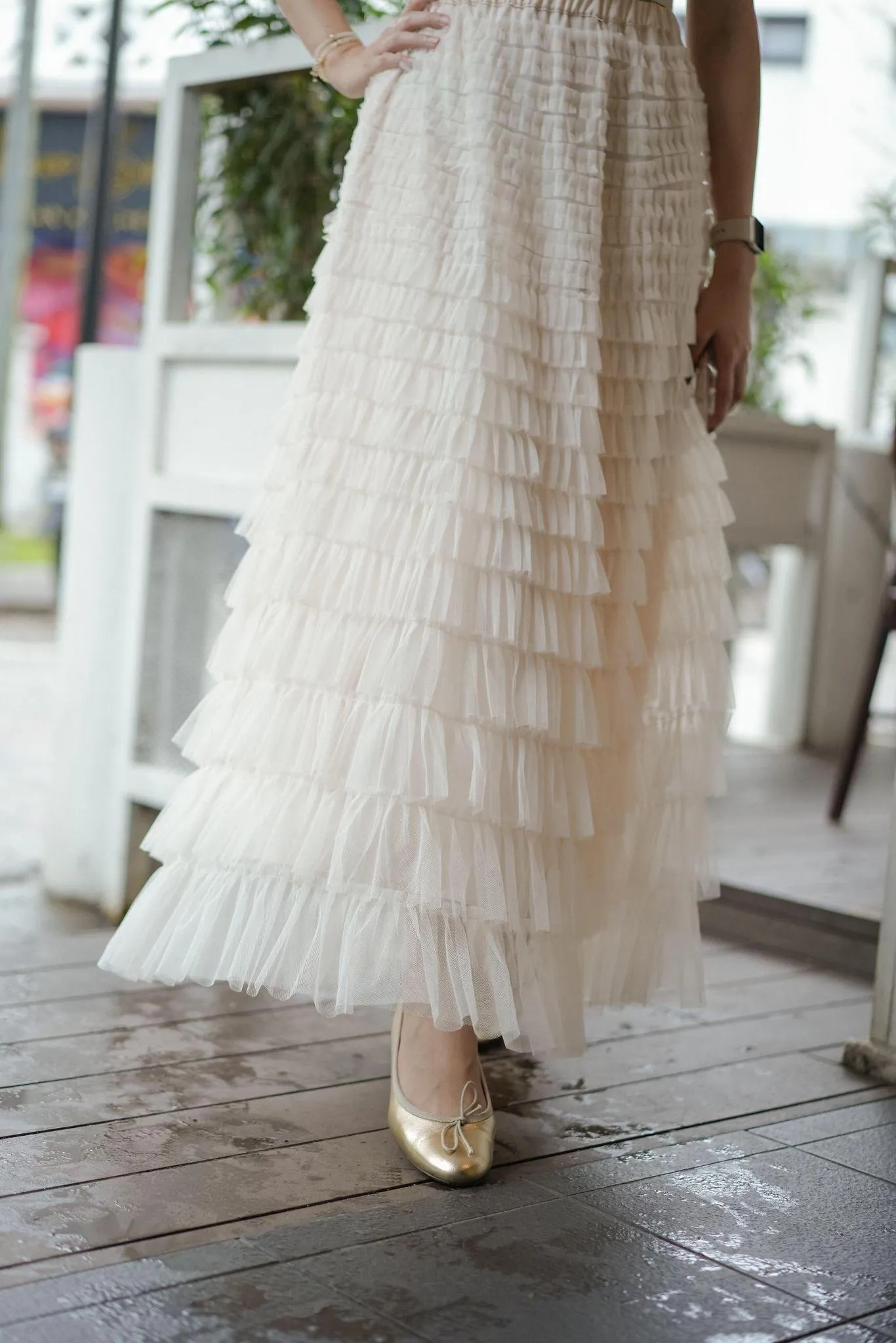 DREAM SKIRT IN PEARL
