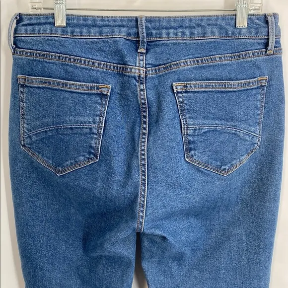 Driftwood Gizelle Boho Classic Fit High Waist Embroidered Ankle Jeans  Size 30