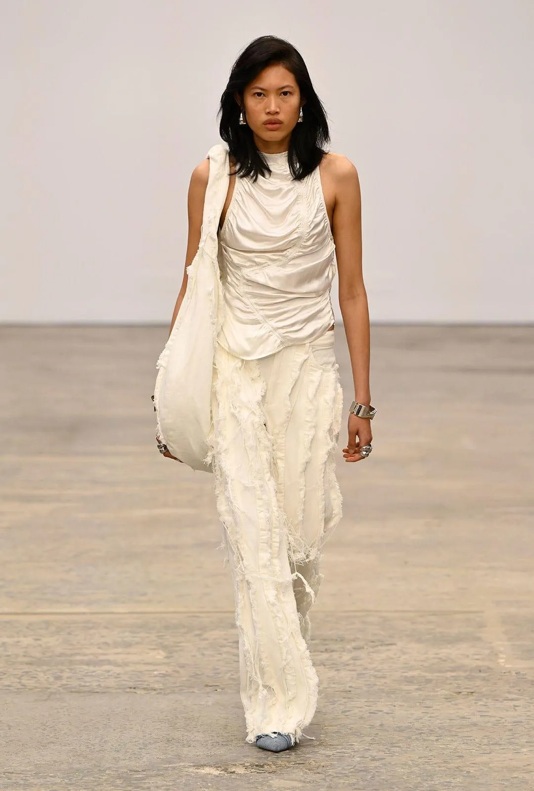 ELEMENTAL RUCHED TOP | WHITE