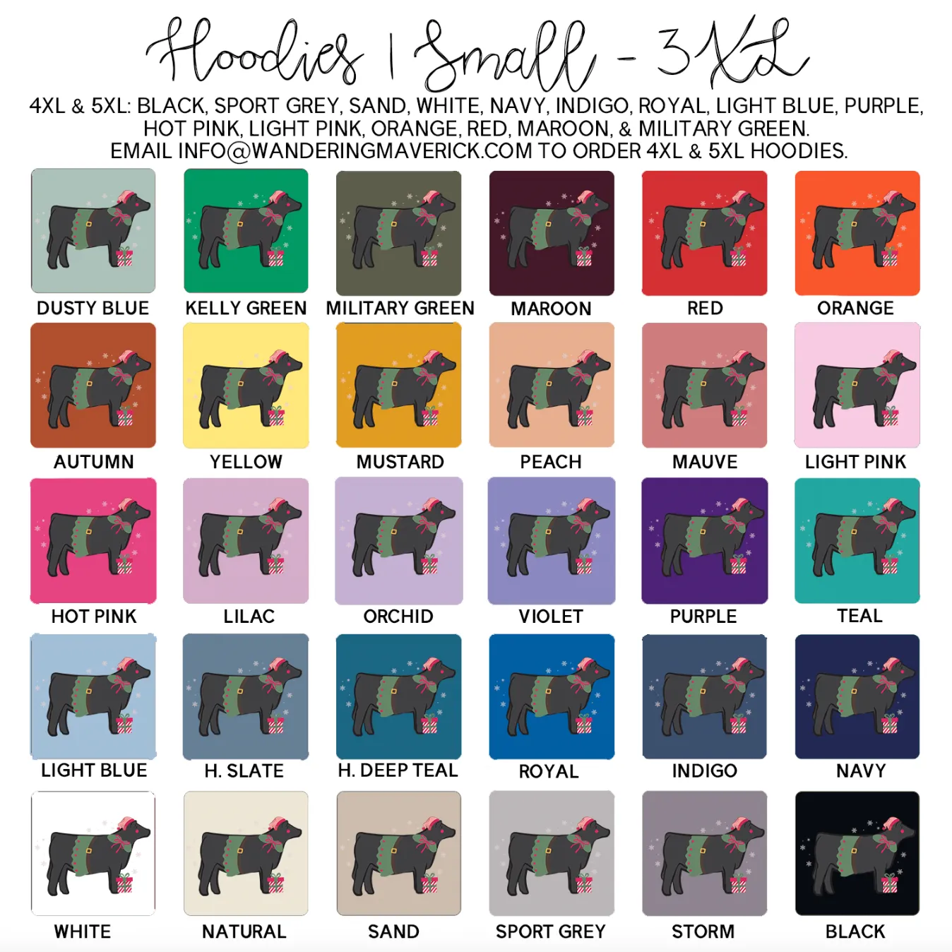 Elf Heifer Hoodie (S-3XL) Unisex - Multiple Colors!