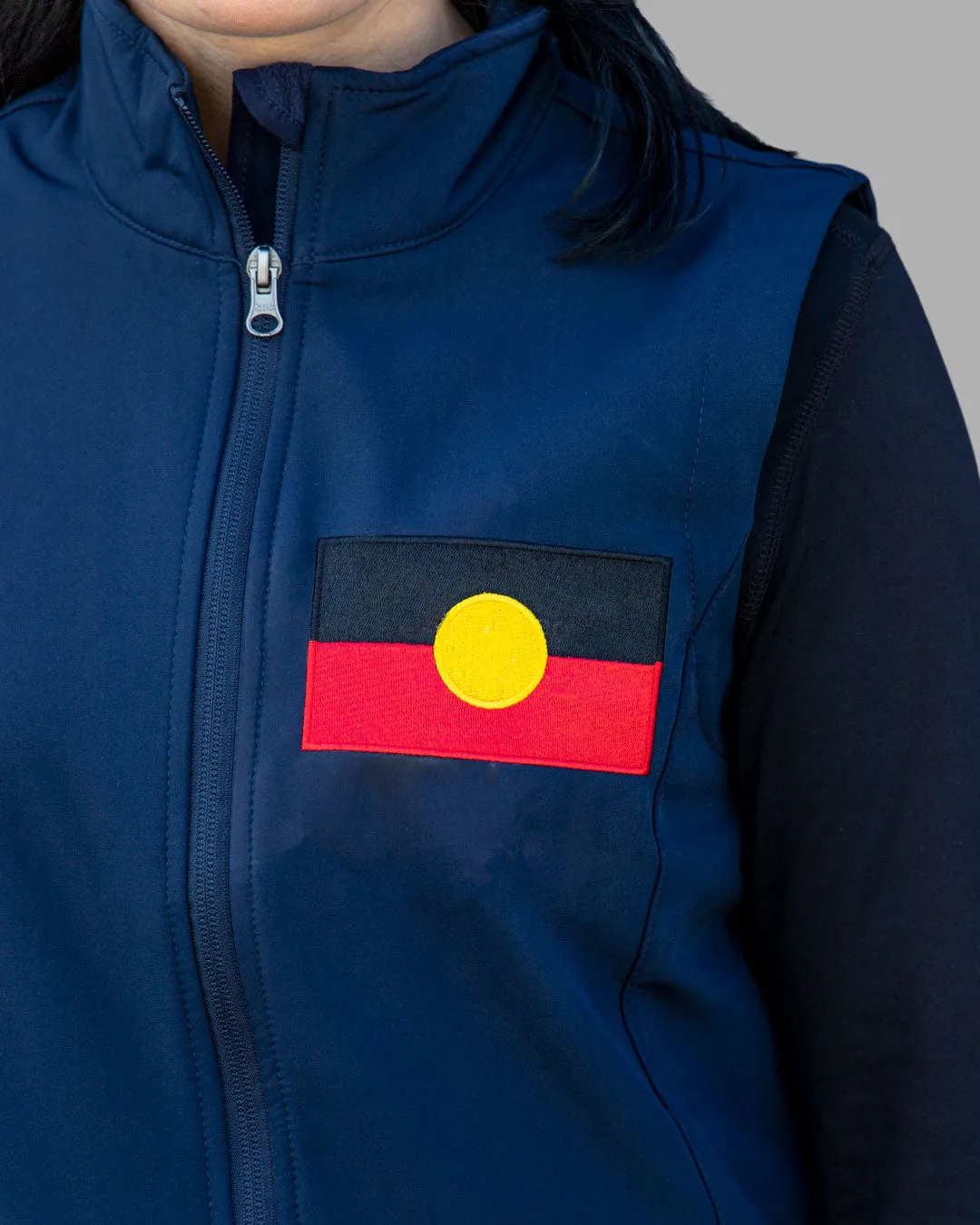 Embroidered Fleece Vest - Navy - Women's & Men's Styles