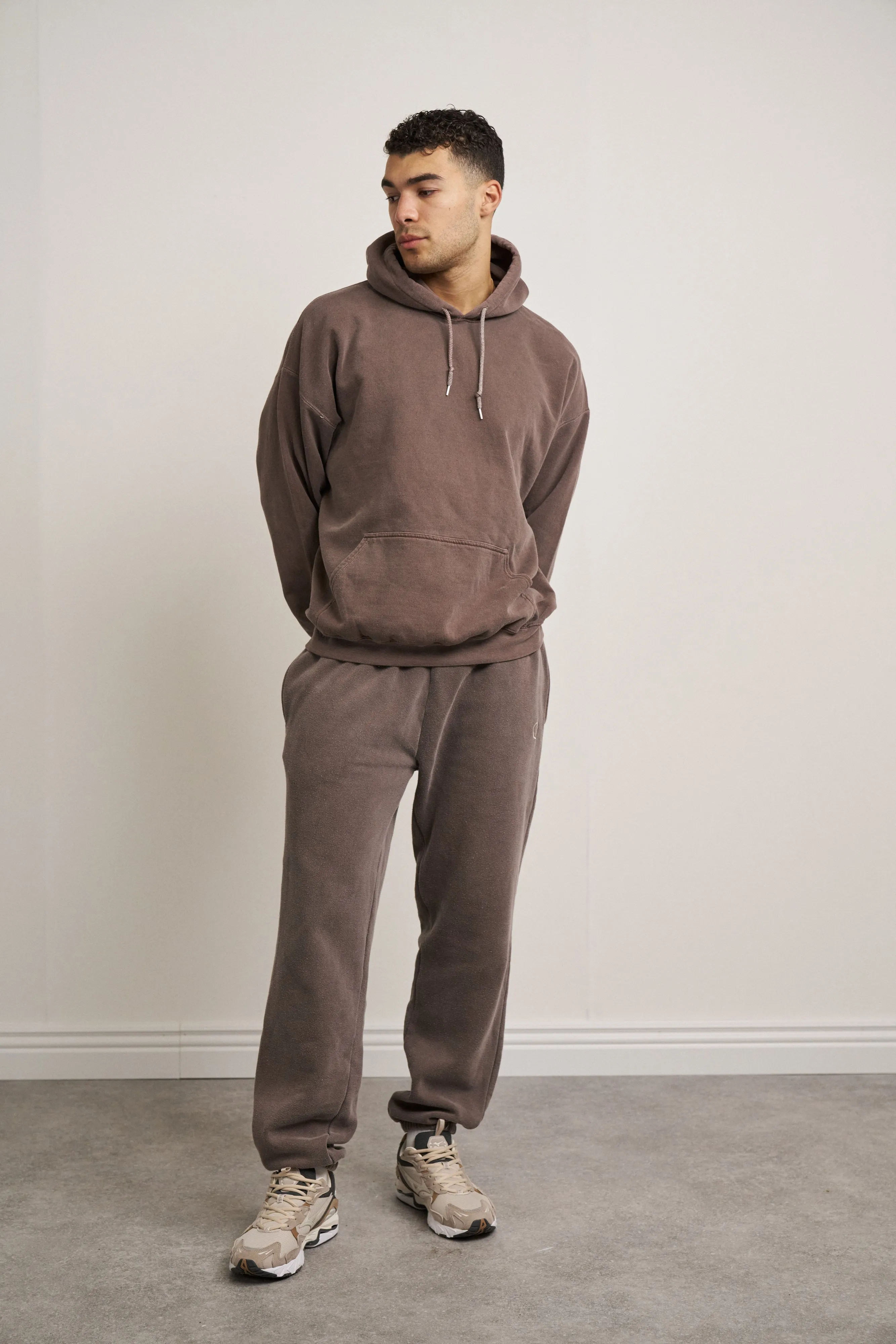 Essentials Vintage Washed Hoodie - Cocoa