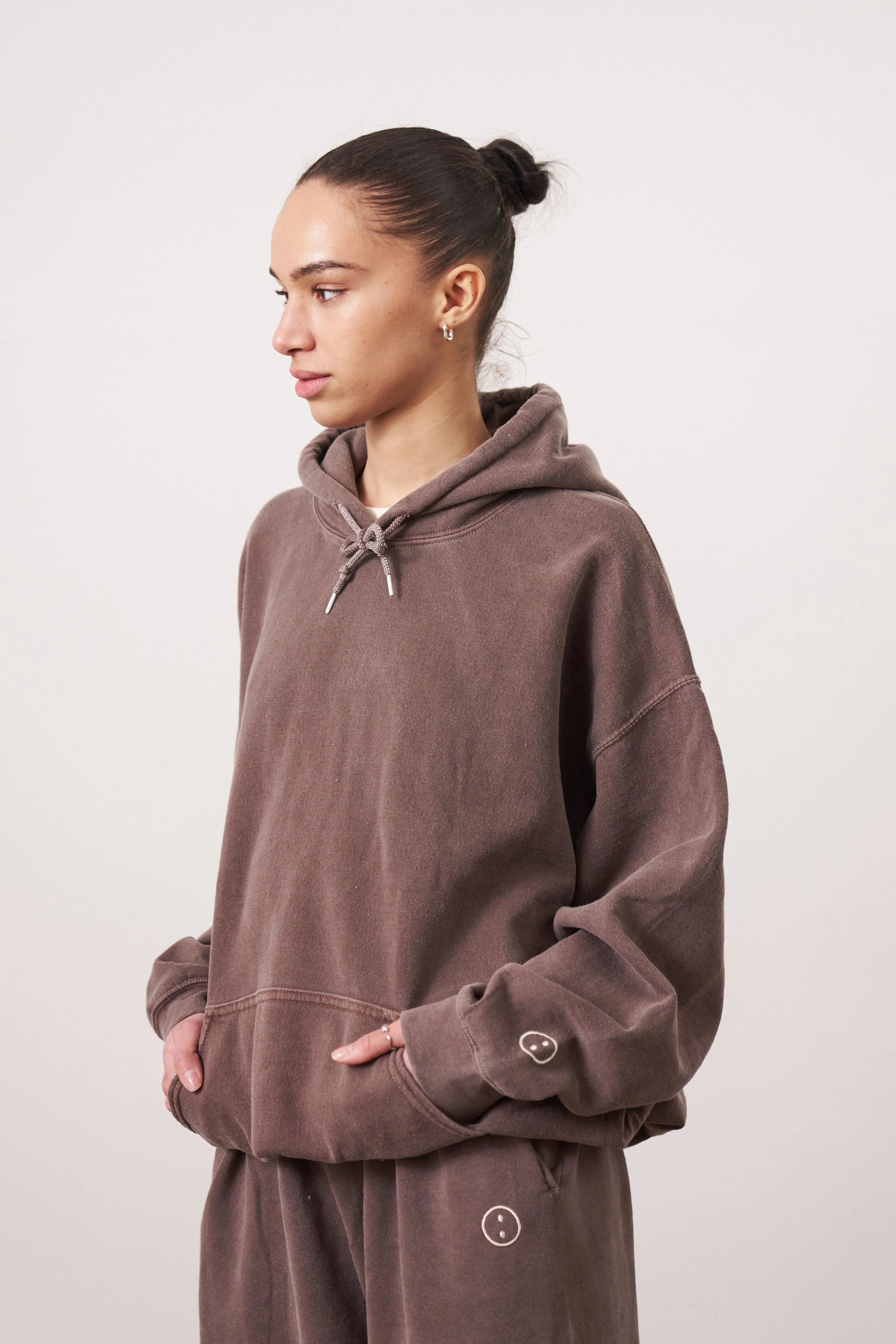 Essentials Vintage Washed Hoodie - Cocoa