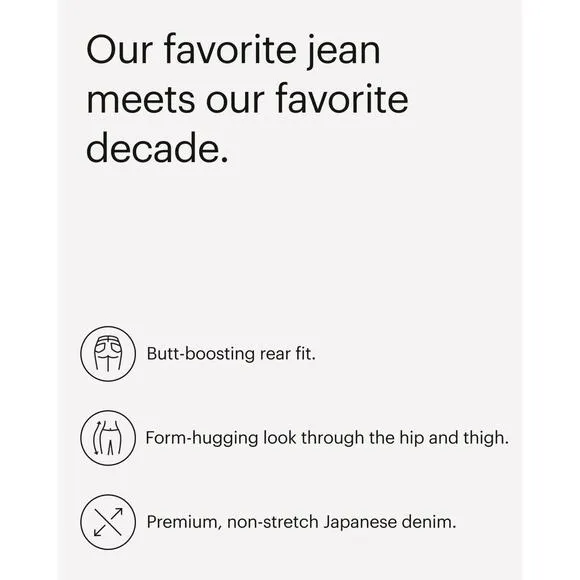 Everlane The 90s Cheeky Jean Organic Cotton Button Fly Washed Black Jeans 23